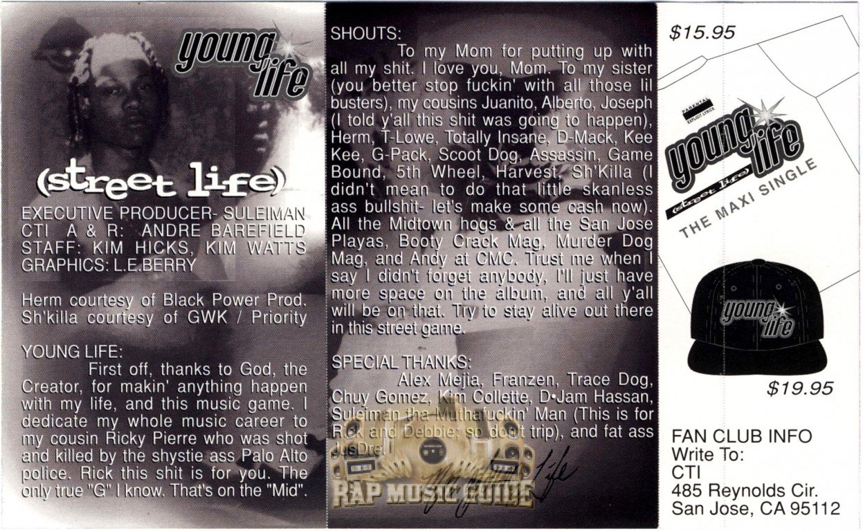 Young Life - Street Life: Cassette Tape | Rap Music Guide